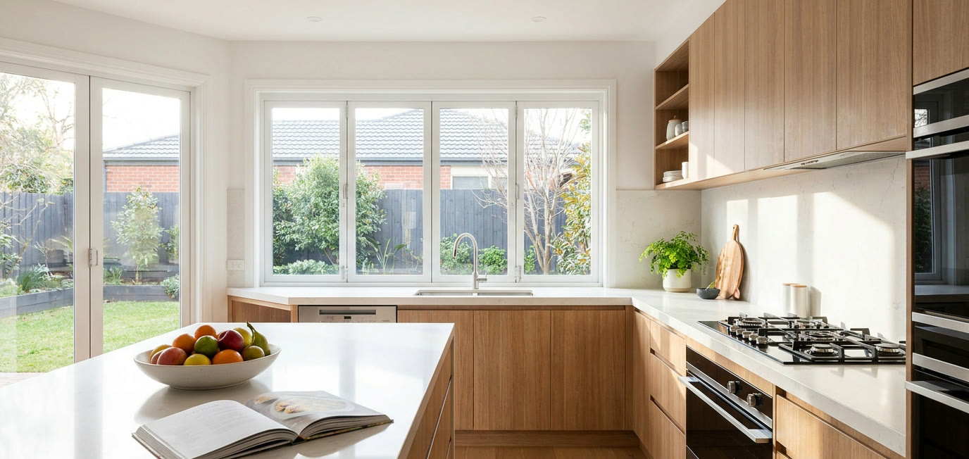 Kitchen renovation Geelong after: completed renovation